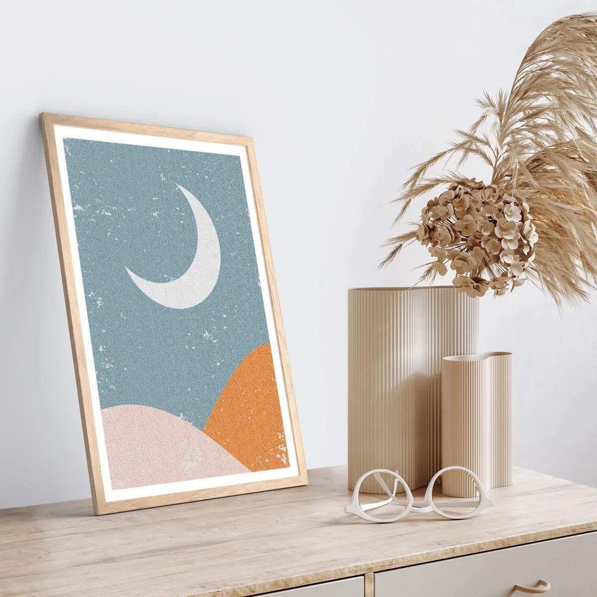 Poster in light oak frame - Wonder of Many Nights - 30x40 cm