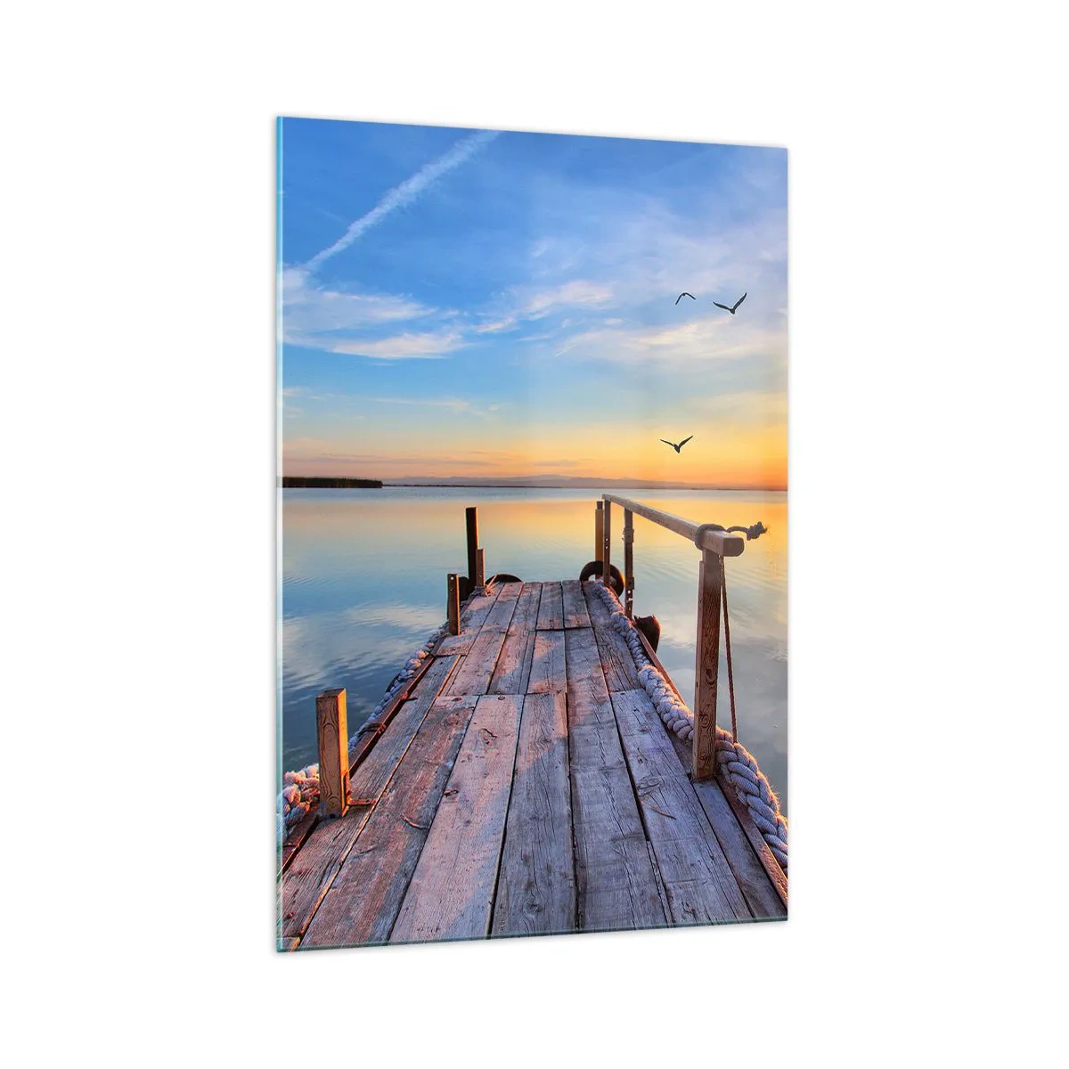 Glass picture - Walk towards the Sun - 70x100 cm