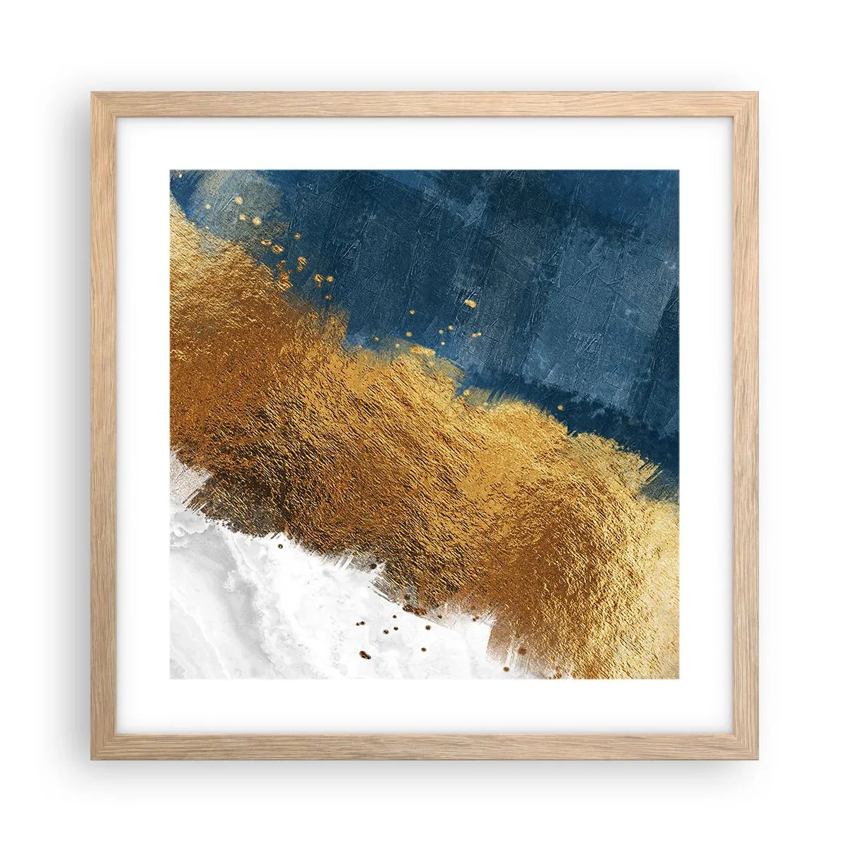 Poster in light oak frame - Colours of Summer - 40x40 cm