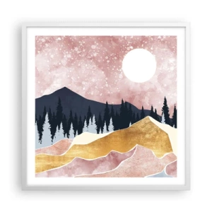 Poster in white frmae - Night Guard - 60x60 cm