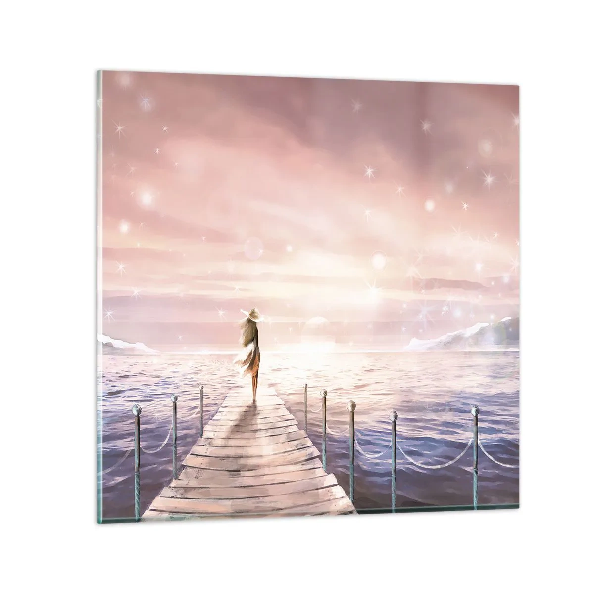 Glass picture - In a Dream World - 40x40 cm