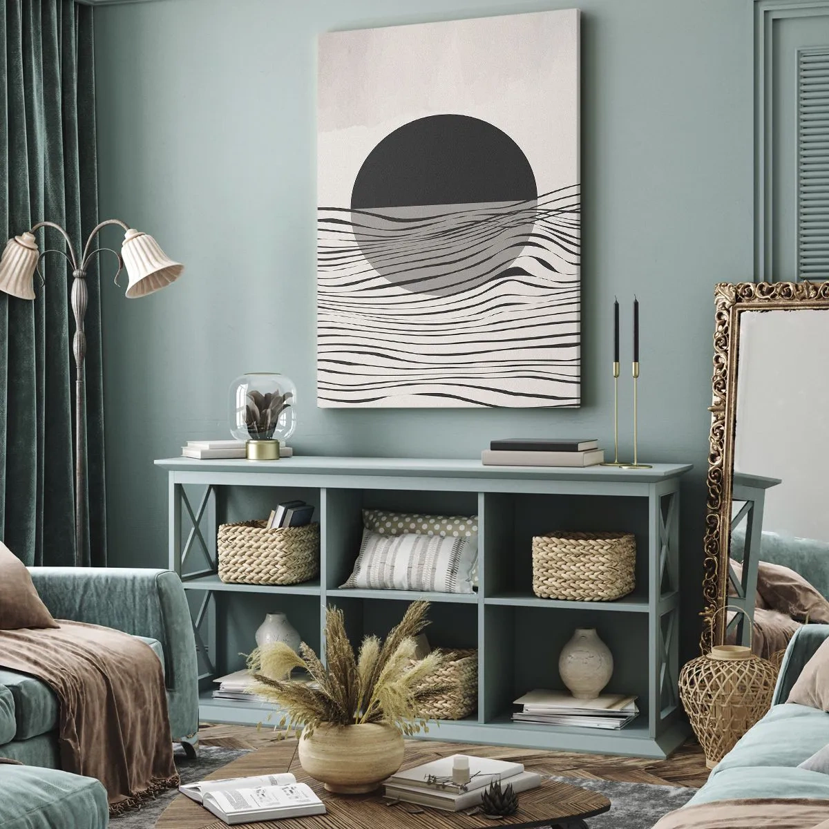 Canvas picture - Half Composition - 70x100 cm