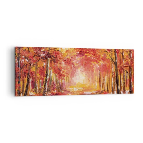 Canvas picture - Copper Forest - 140x50 cm
