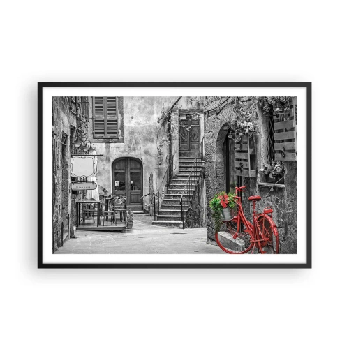 Poster in black frame - Tuscan Alley - 91x61 cm