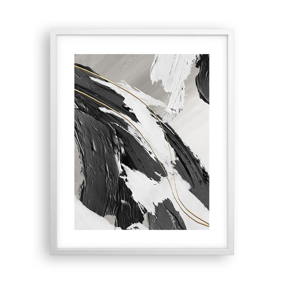 Poster in white frmae - Abstract with Flair - 40x50 cm
