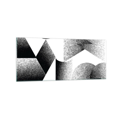 Glass picture - Angles and Ovals - 120x50 cm