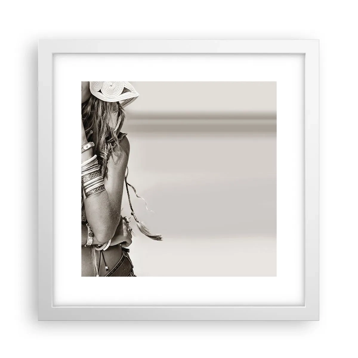 Poster in white frmae - Like a Girl - 30x30 cm