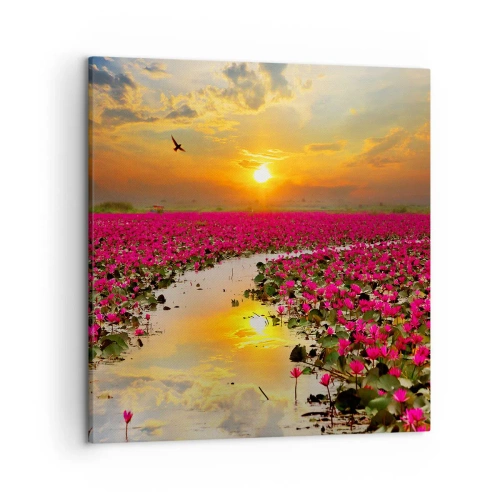 Canvas picture - Secret Life of a Lake - 50x50 cm