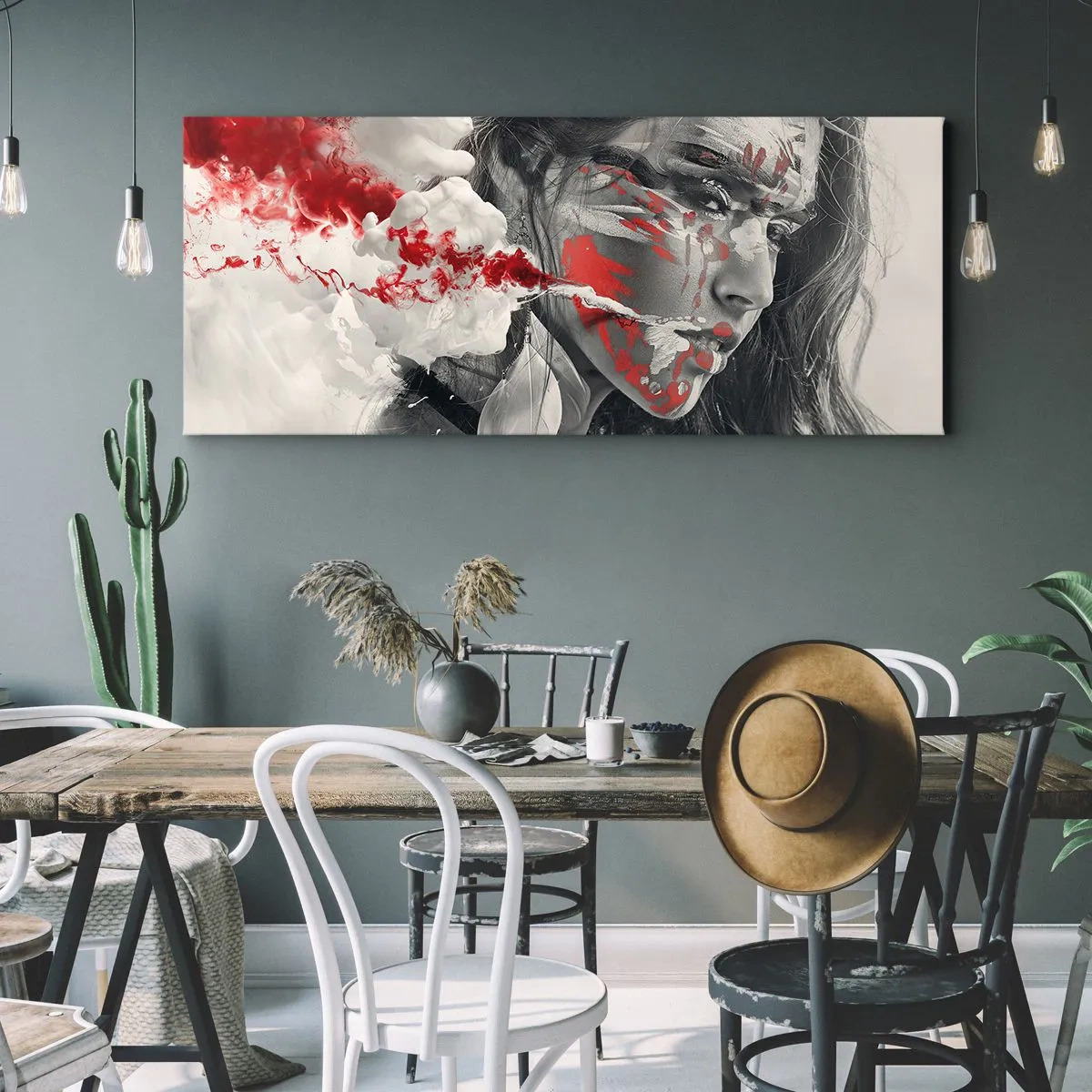 Canvas picture - Smoke of Absurdity - 100x40 cm