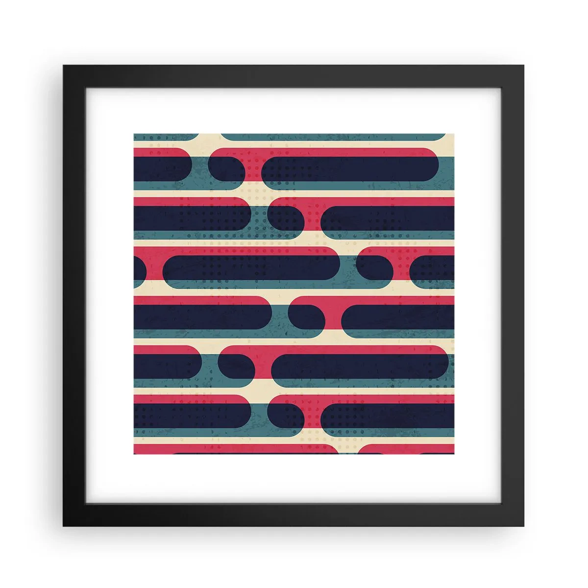 Poster in black frame - Inwards and Forwards - 30x30 cm