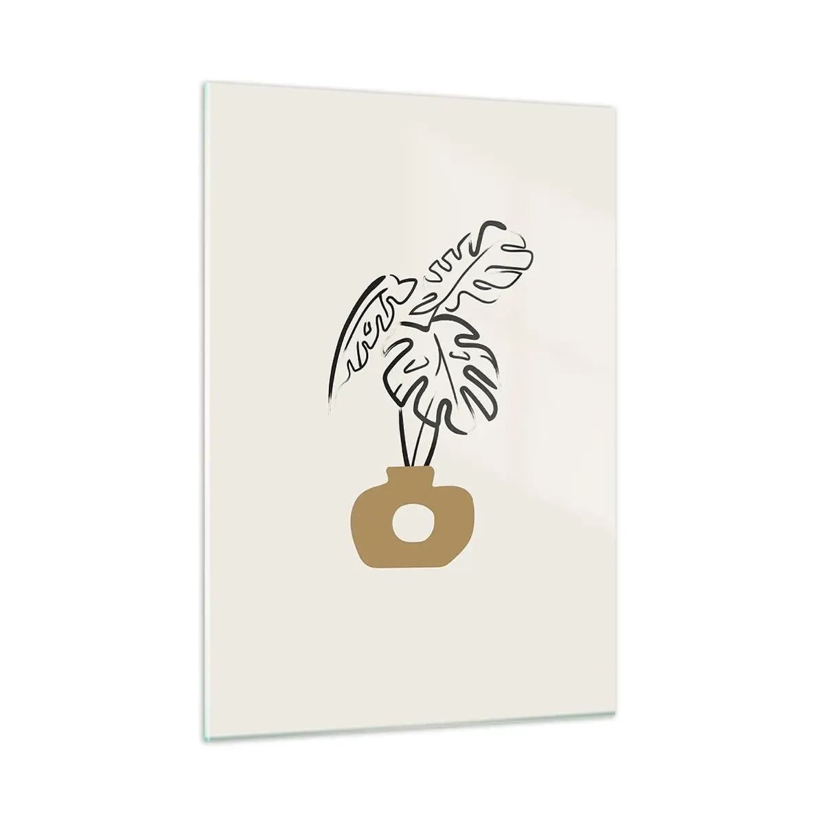 Glass picture - Monstera - House Decoration - 50x70 cm