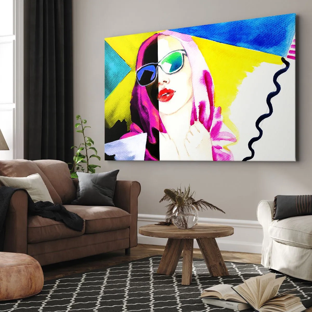Canvas picture - I Am not White I Am not Black - 120x80 cm