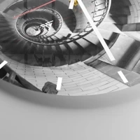 Clock face with lines