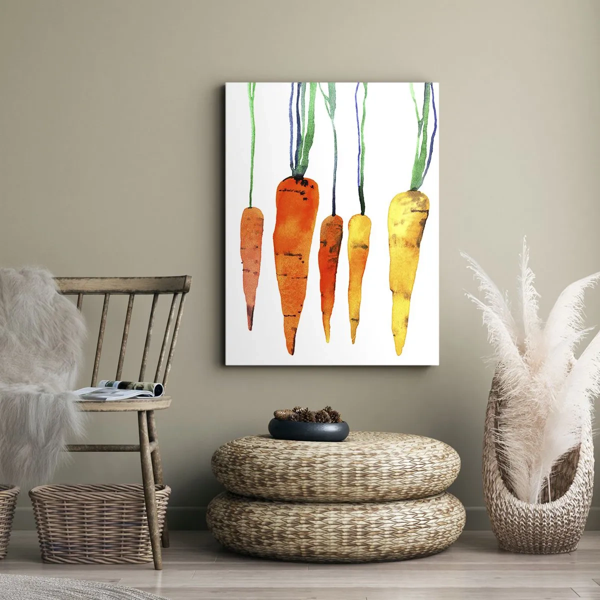 Canvas picture - Beauty of Common Carrot - 70x100 cm