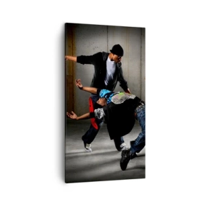Canvas picture - Dancing with Street Wind - 45x80 cm