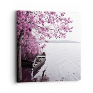Canvas picture - In Pink Silence - 40x40 cm