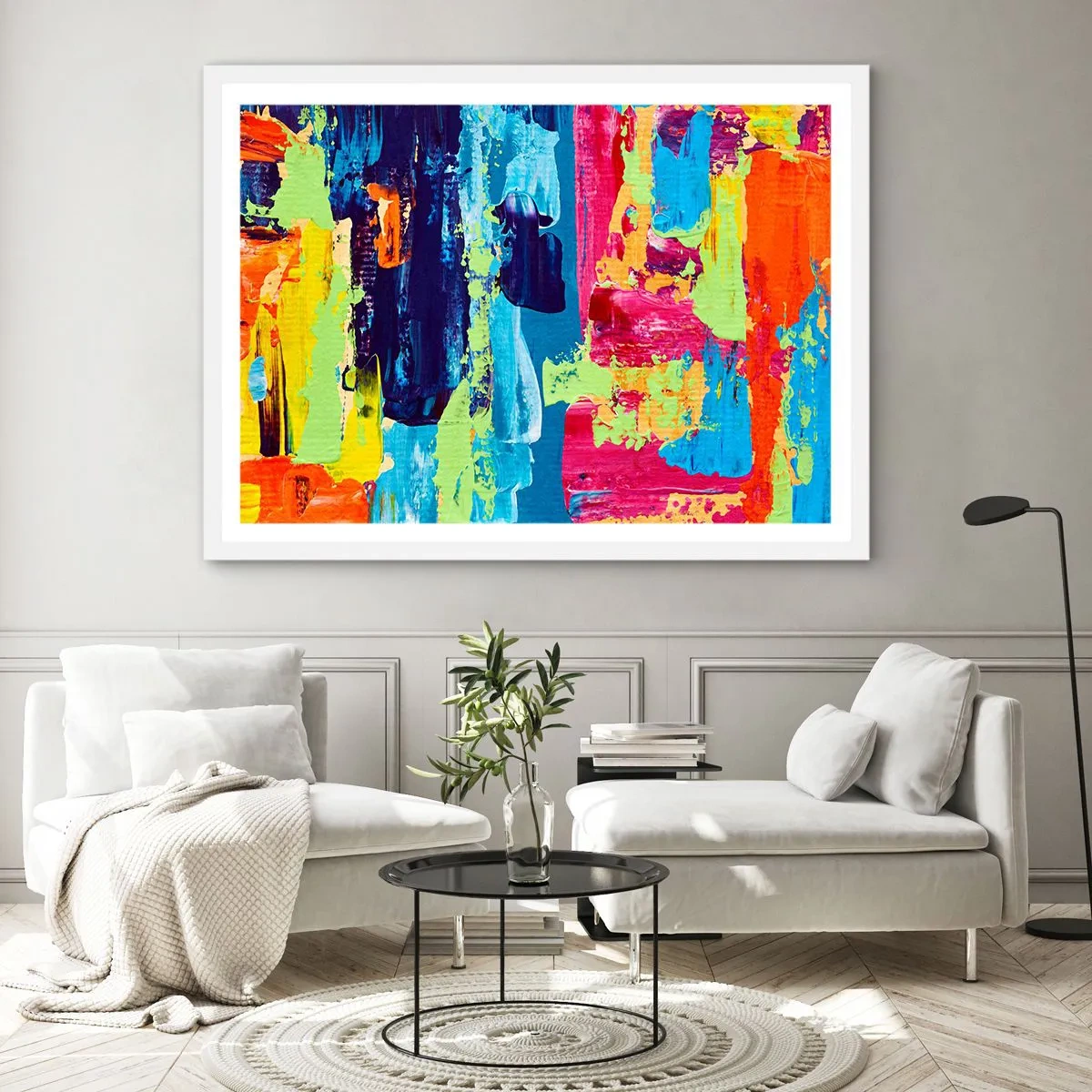 Poster in white frmae - Life Is Beautiful! - 91x61 cm