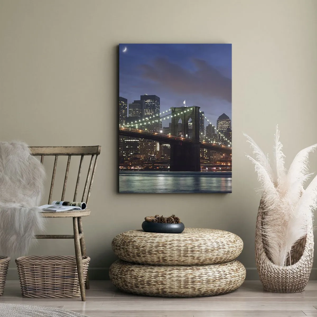 Canvas picture - Starry Night  - 45x80 cm