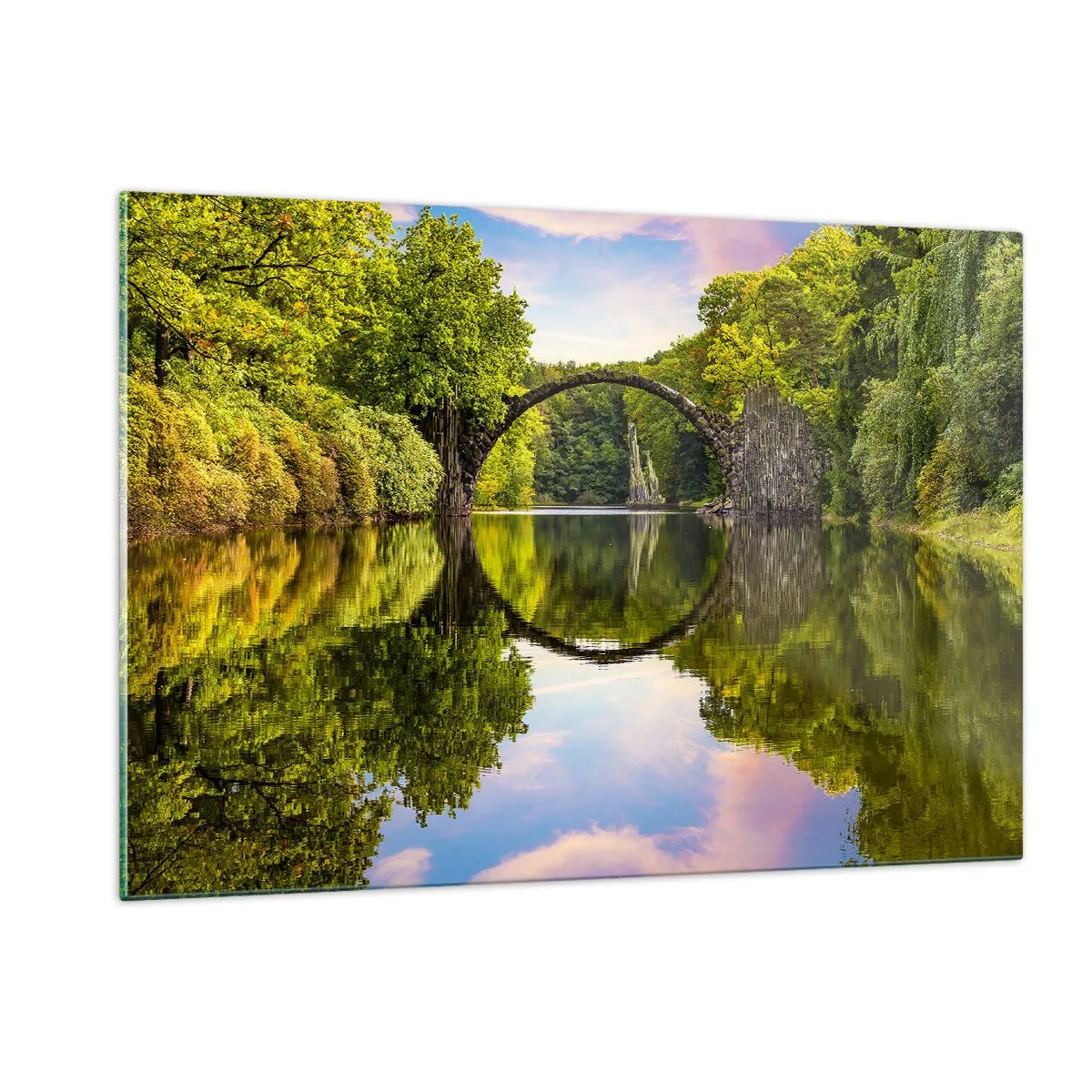Glass picture - At the Crossroads of Two Worlds - 120x80 cm