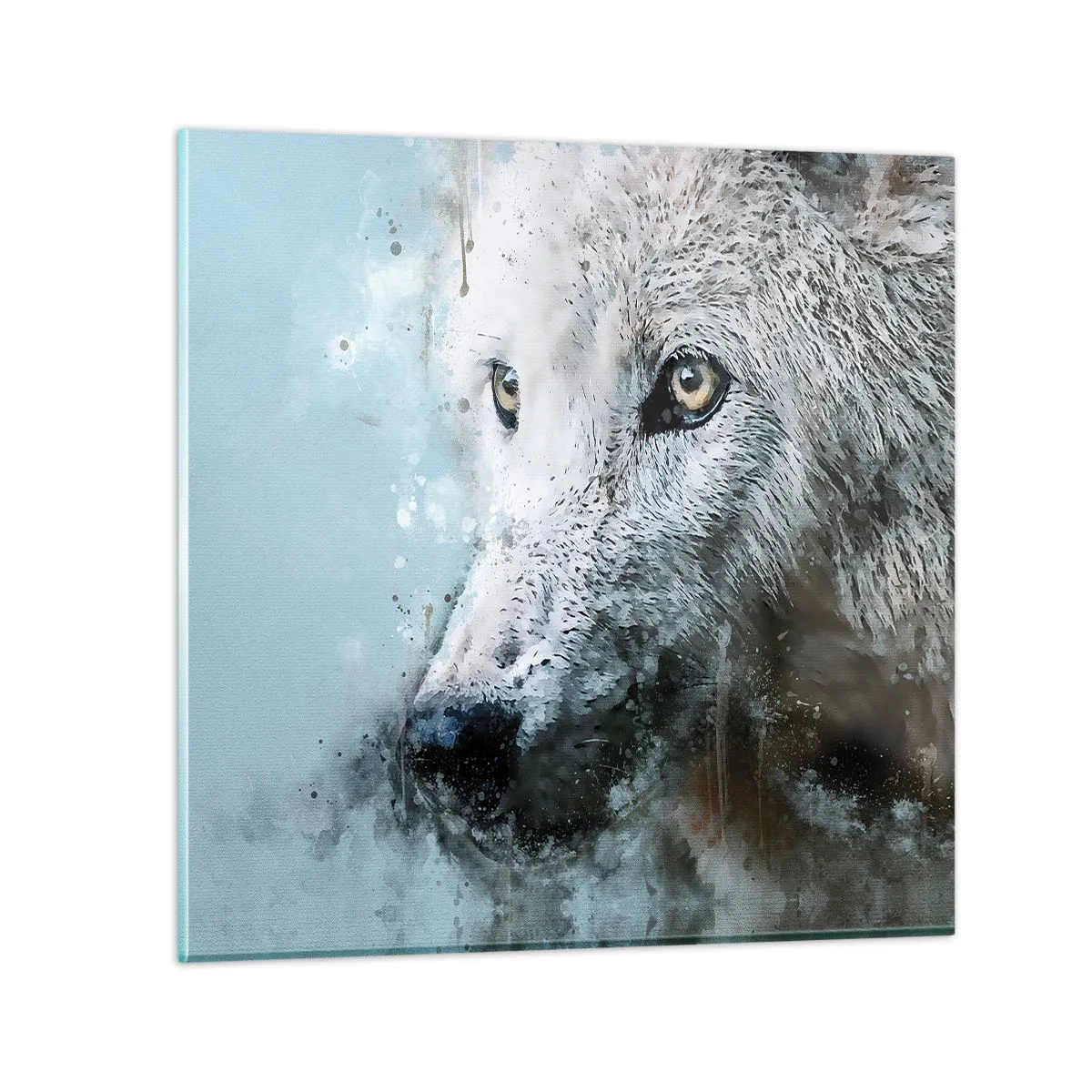 Glass picture - Meet Wolf Soul - 70x70 cm
