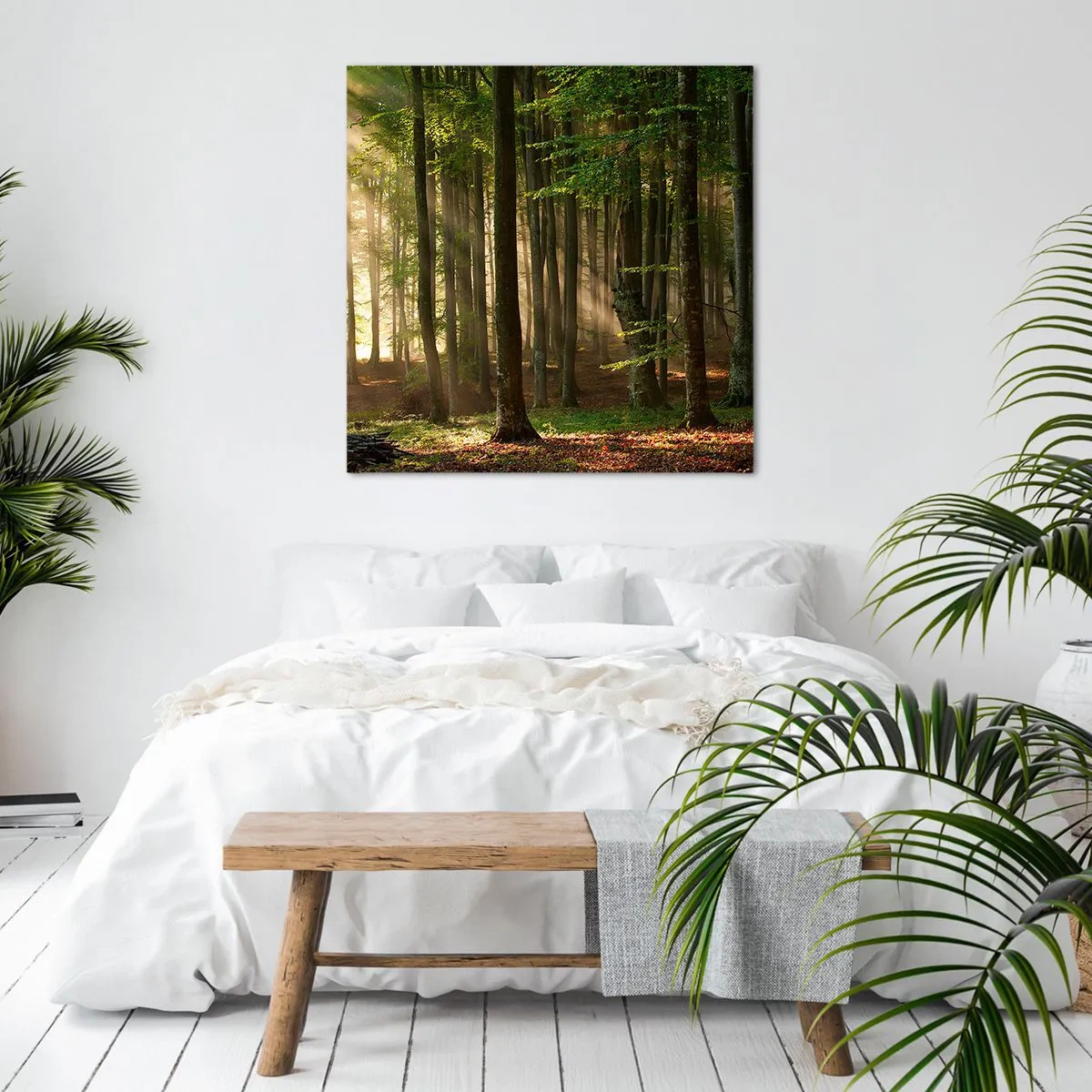 Canvas picture - Beaming in Spring Morning - 40x40 cm