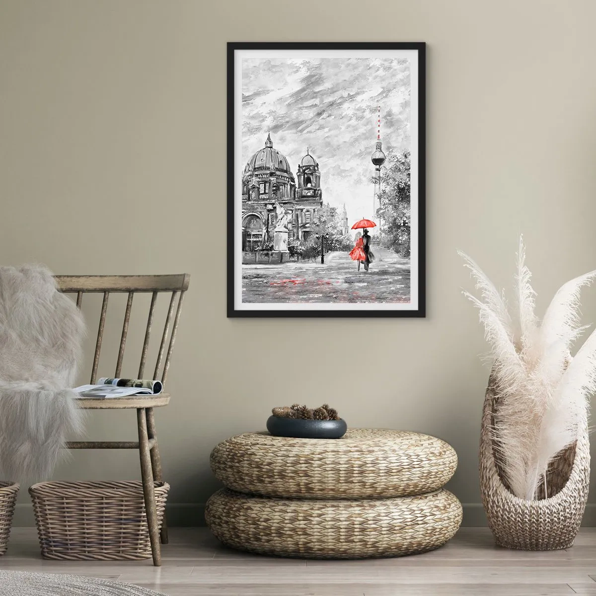 Poster in black frame - Berlin Encounter - 40x50 cm