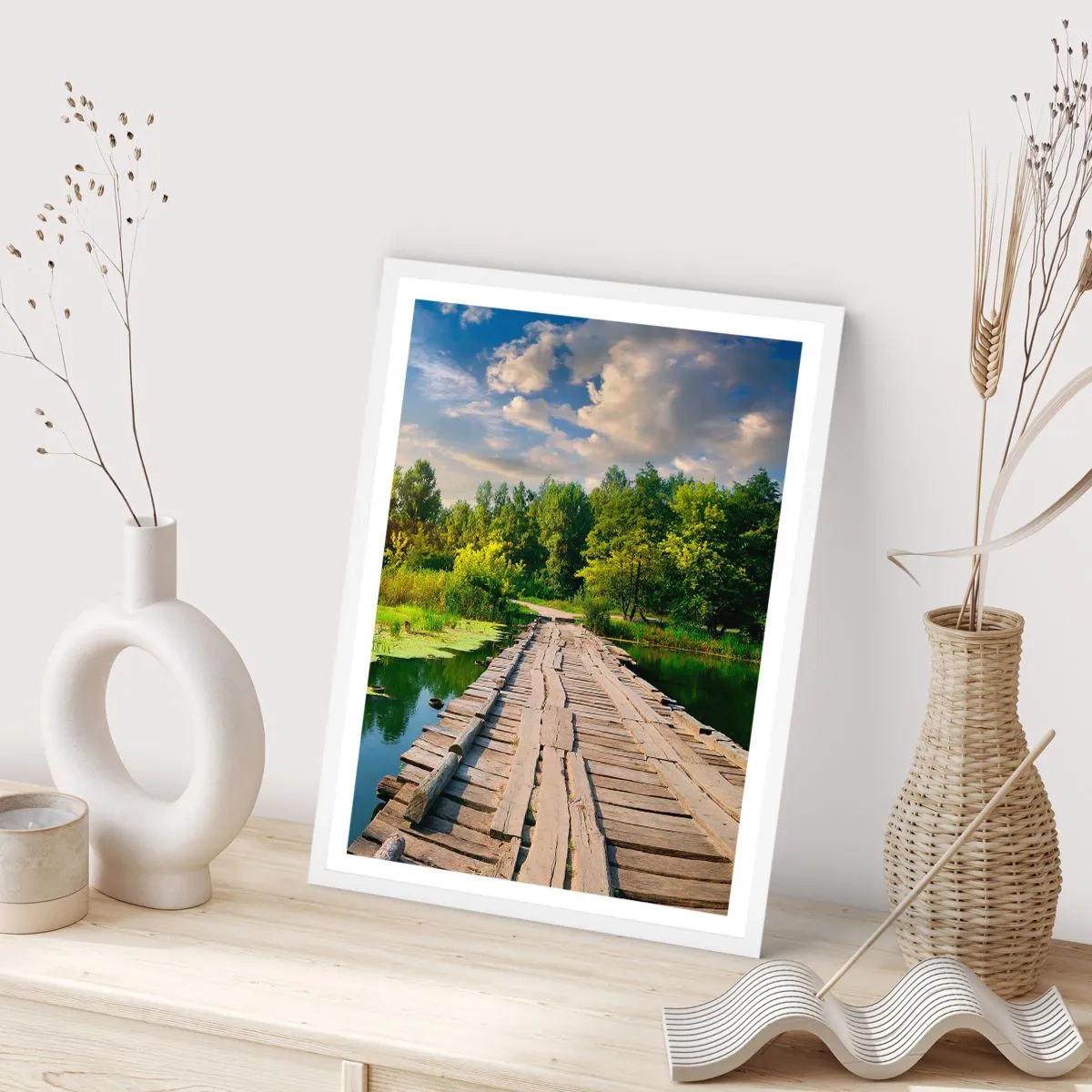 Poster in white frmae - Summer Everywhere - 40x50 cm