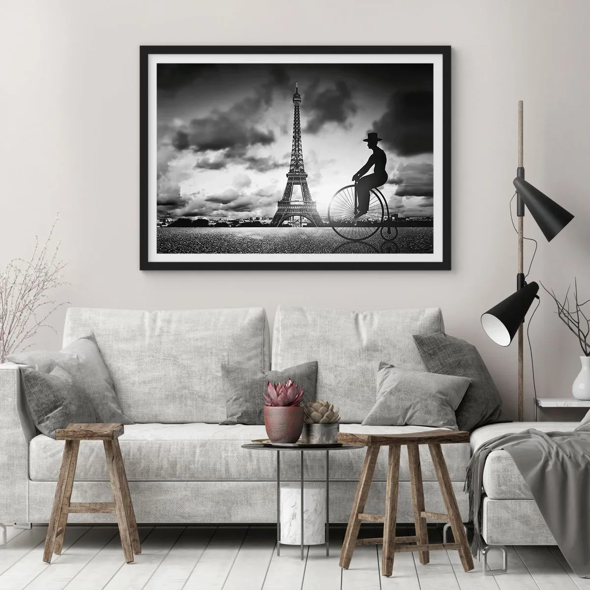 Poster in black frame - Longing for Belle Epoque - 100x70 cm