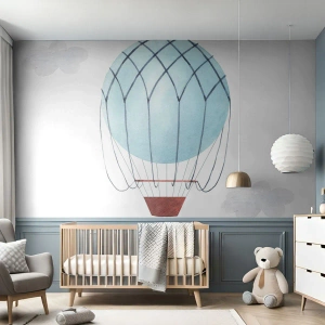 Photo Wallpaper Premium Canvas - All in the Clouds - Children's, Balloon, Minimalism - 250x175 cm