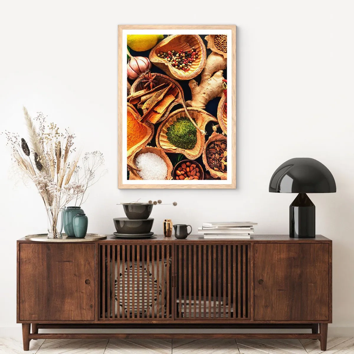 Poster in light oak frame - Take What You Want - 30x40 cm