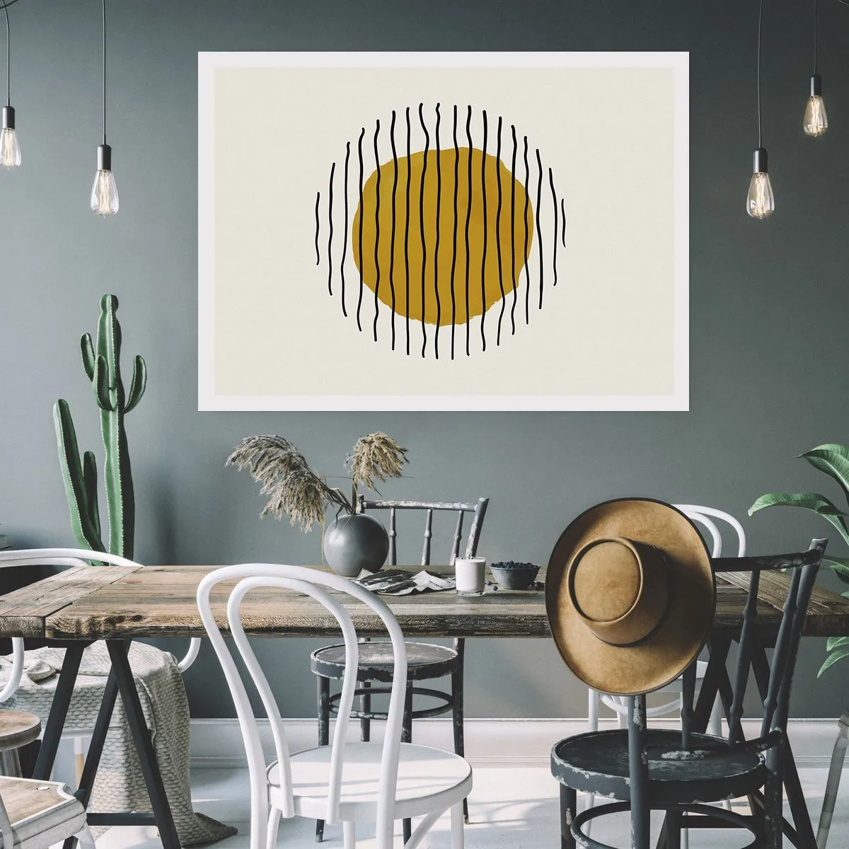 Poster - Abstract Shivering from Heat - 70x50 cm