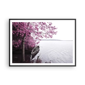 Poster in black frame - In Pink Silence - 100x70 cm