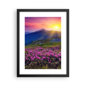 Poster in black frame - Surrounded by Mountain Pine and Herbs - 30x40 cm