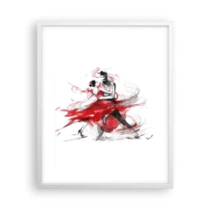 Poster in white frmae - Tango - Rhythm of Passion - 40x50 cm