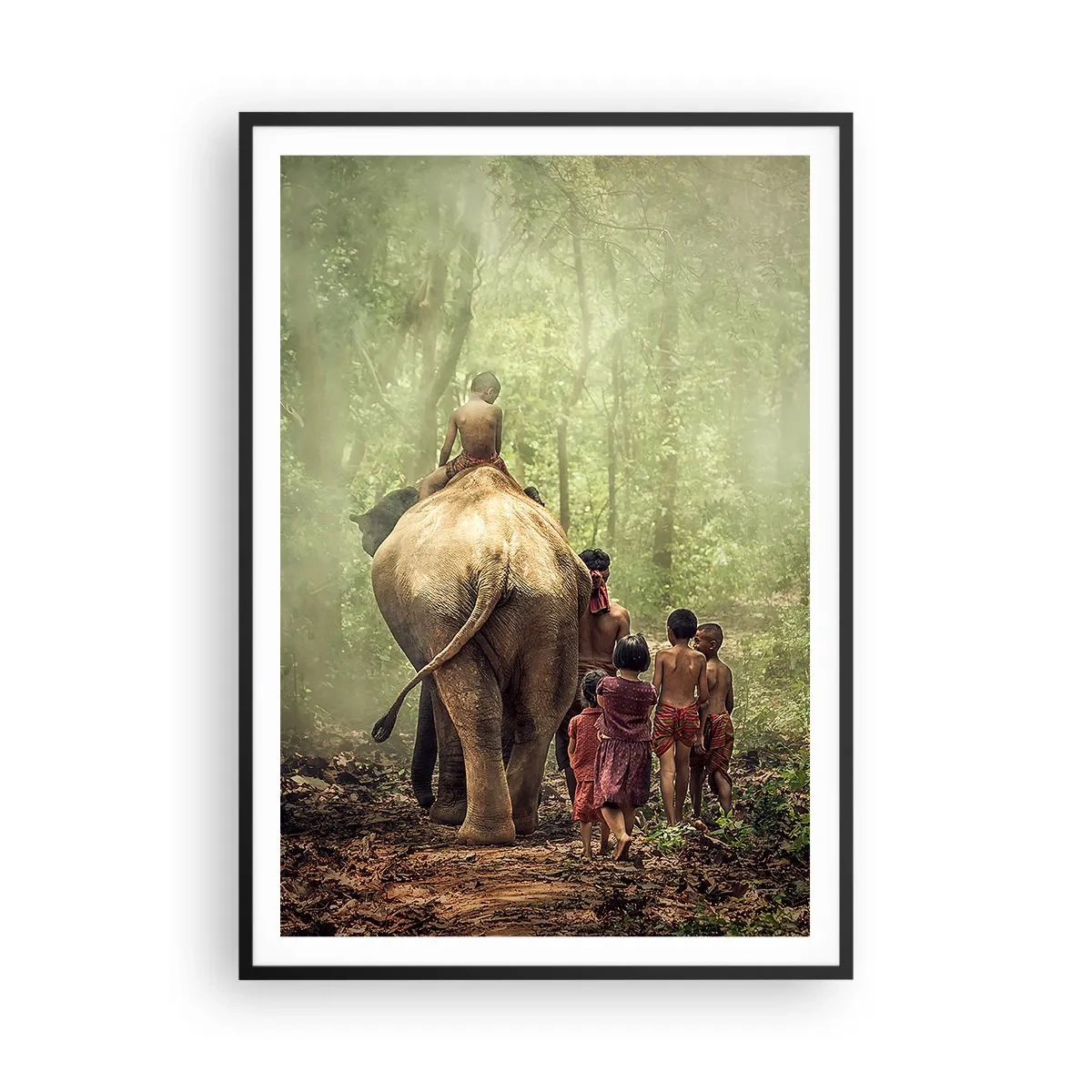 Poster in black frame - New Jungle Book - 70x100 cm