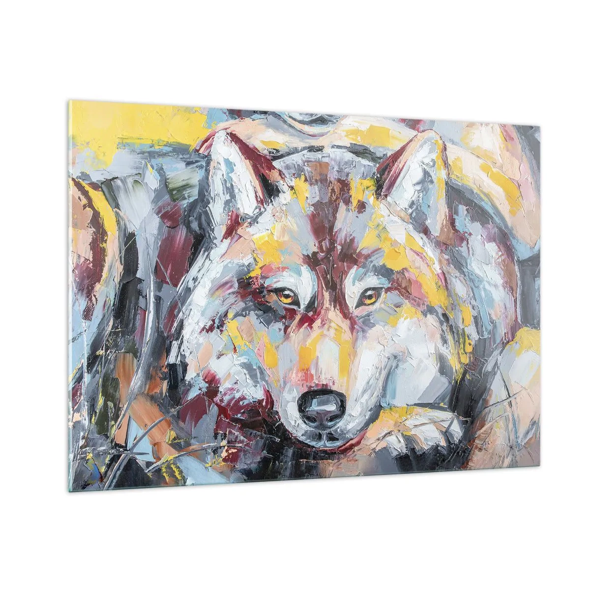 Glass picture - Wolf Eyes - 100x70 cm