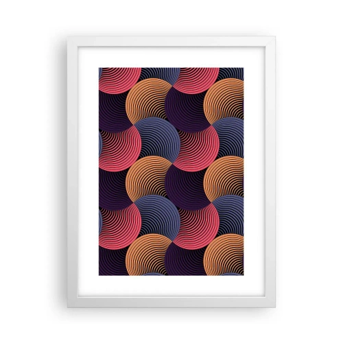 Poster in white frmae - In a Circular Rhythm - 30x40 cm