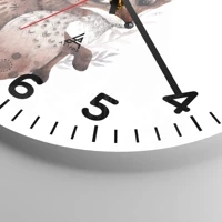 Clock face with numbers