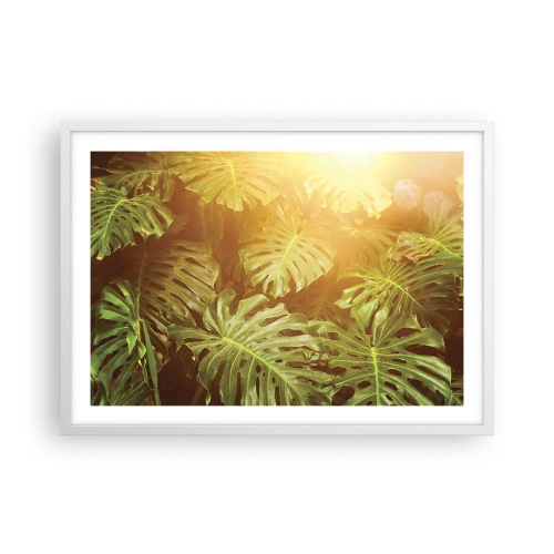 Poster in white frmae - Walking into the Green - 70x50 cm