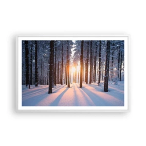 Poster in white frmae - Clearly Black on White - 91x61 cm