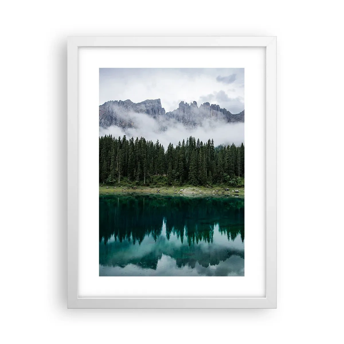 Poster in white frmae - Quiet Please, Let's Not Wake Up Still Waters - 30x40 cm