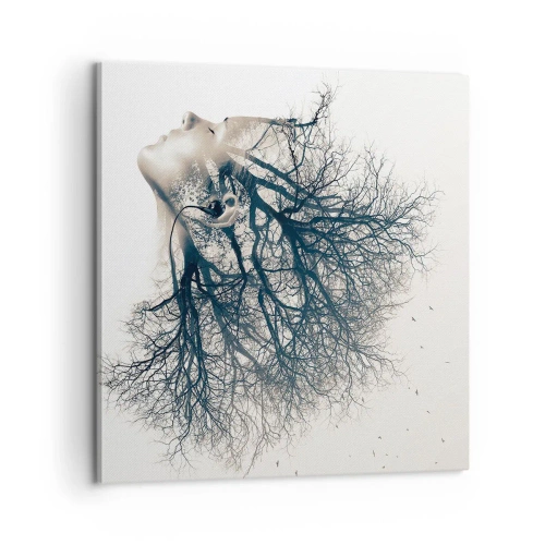 Canvas picture - Listening to the Whisper of the Trees - 60x60 cm