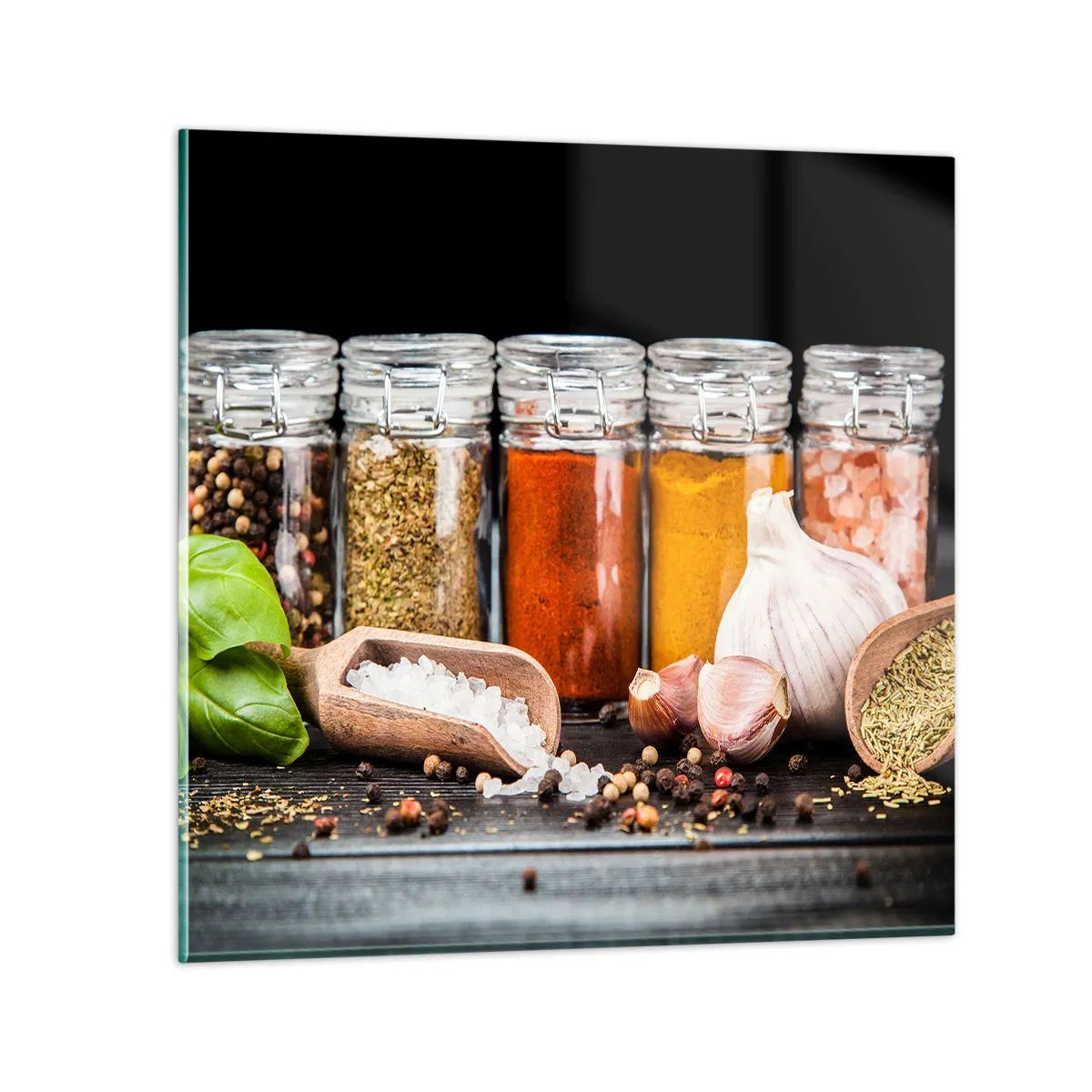 Glass picture - Spicing Up Life - 60x60 cm