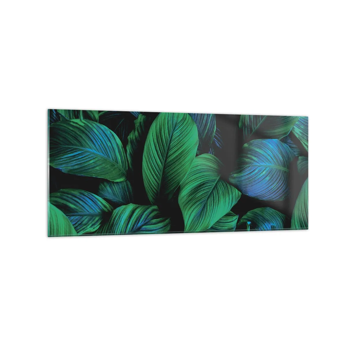Glass picture - In a Green Crowd - 120x50 cm