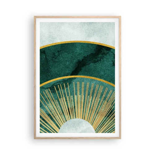 Poster in light oak frame - Another Solar System - 70x100 cm