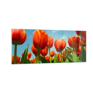 Glass picture - Blue Sky Is All They Need - 100x40 cm