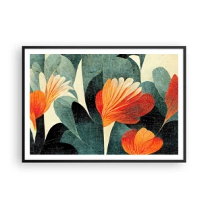 Poster in black frame - Heat of the Tropics, Coolness of the Ground - 100x70 cm