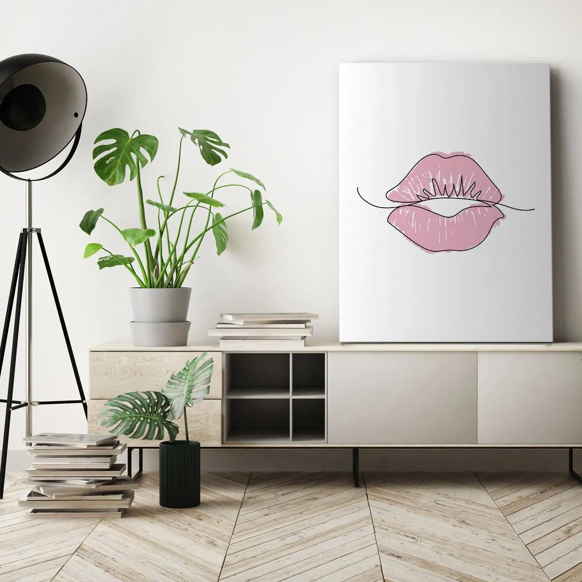 Canvas picture - Ready for a Kiss? - 70x100 cm