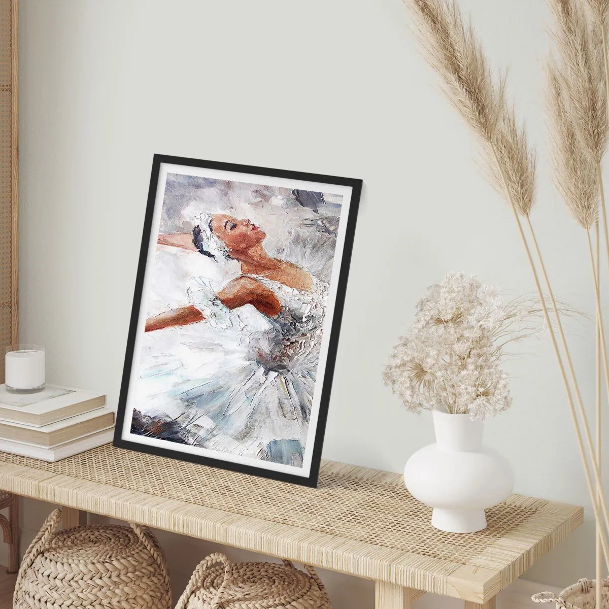 Poster in black frame - Delicate and Light As a Tulle - 30x40 cm