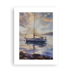 Poster - Evening in Harbour - 30x40 cm